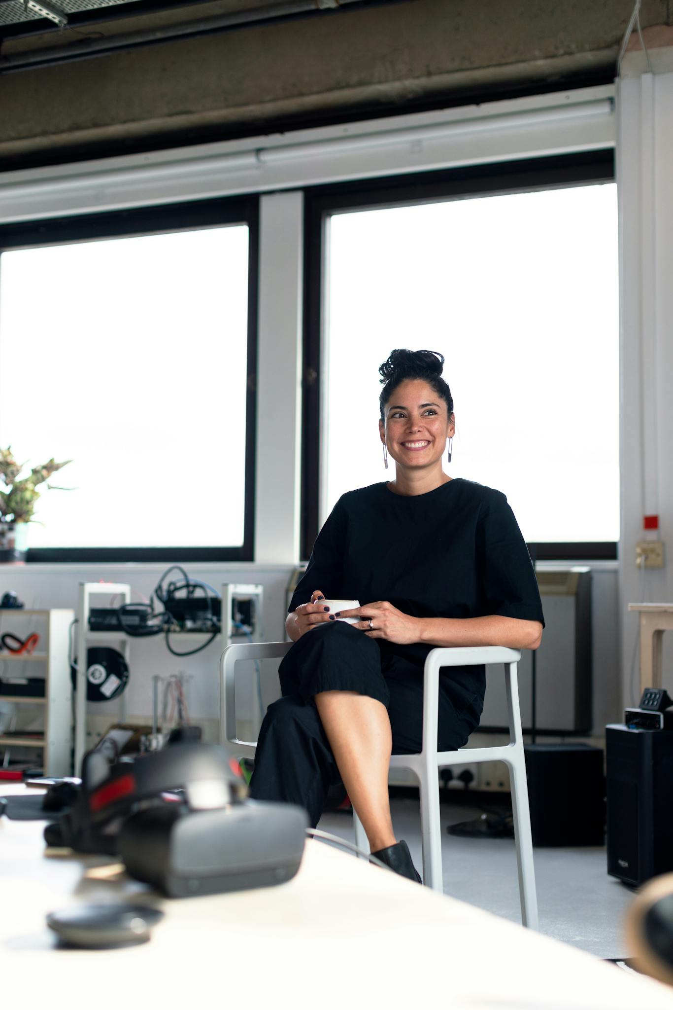 Portrait of Woman Sitting on Chair